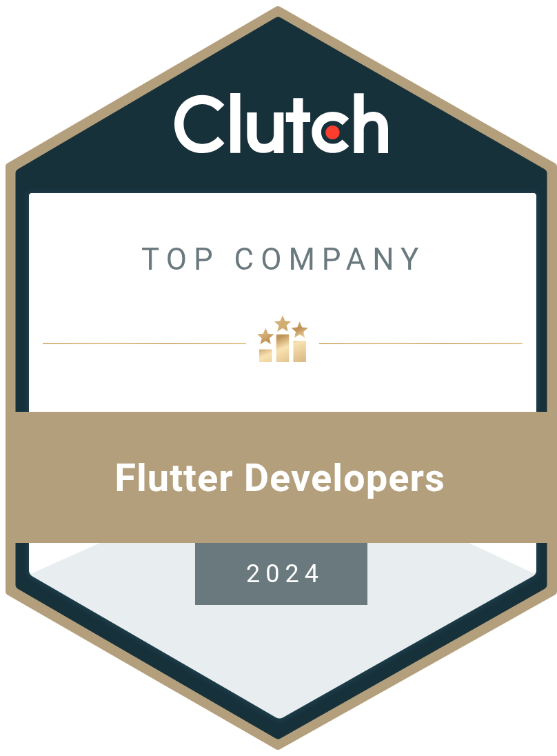 Clutch Top Flutter Developers 2024 award
