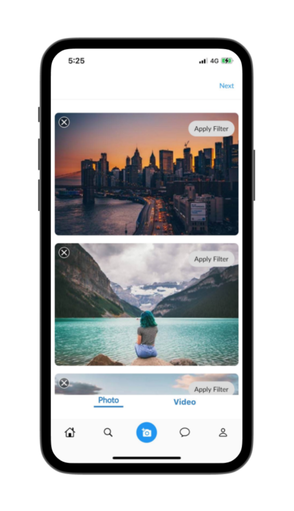 Instagram clone app for android and iOS