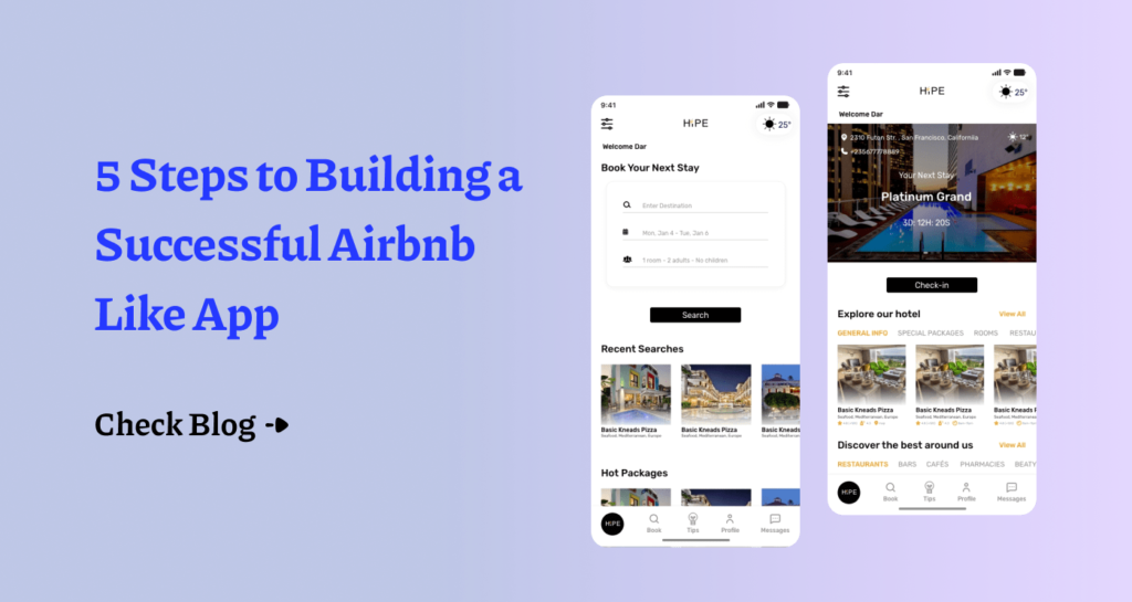 app like airbnb development