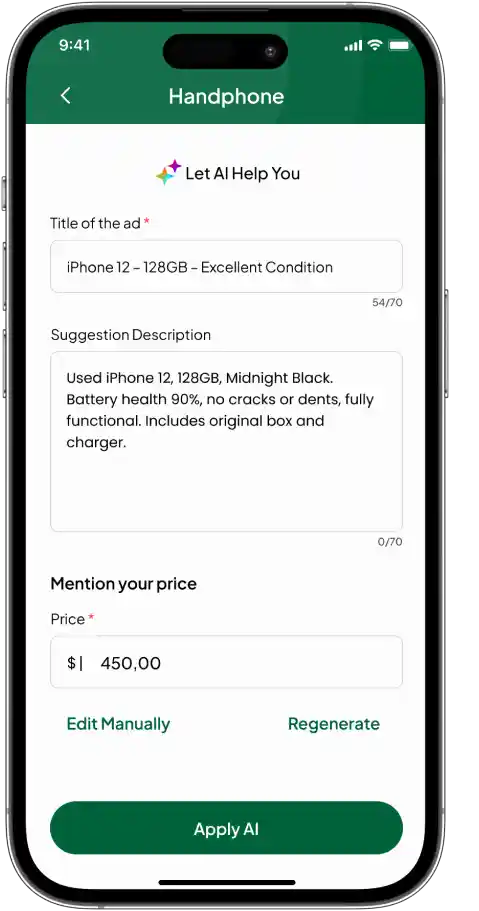 AI help to write post ad description