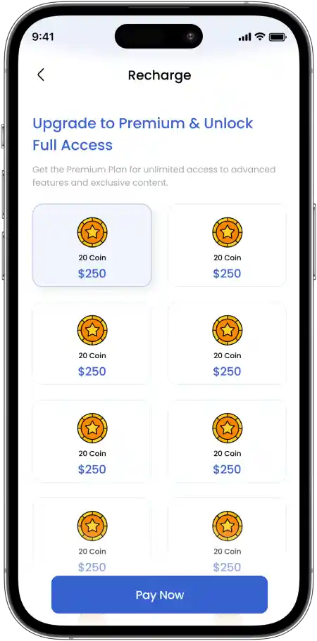 Coin purchase (Monetize for app owners)