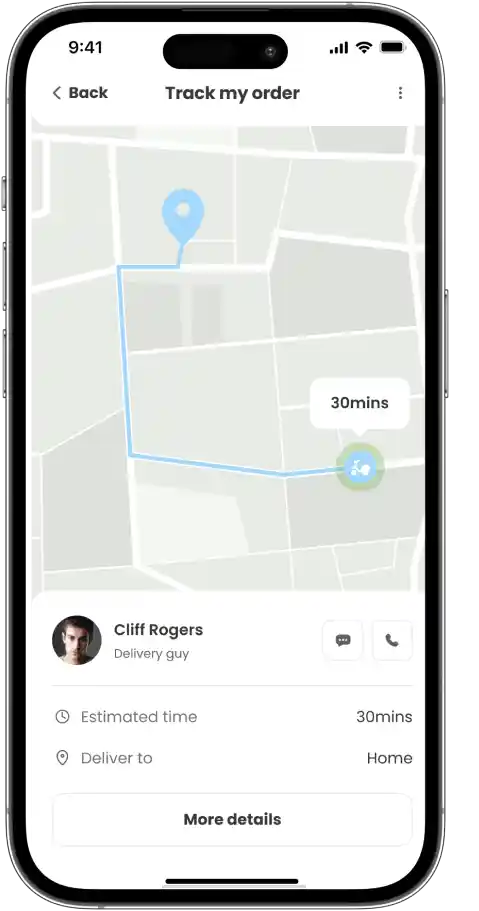 Live Tracking of Orders