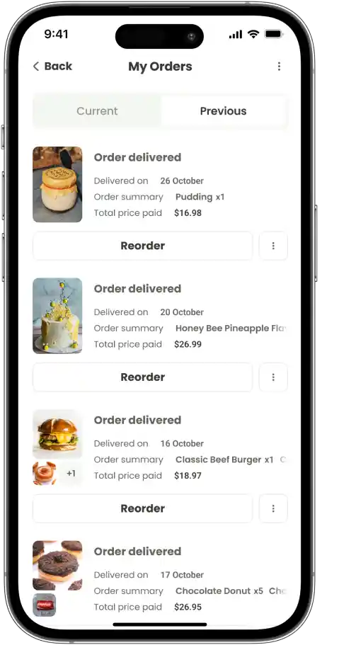 Order History & Reordering