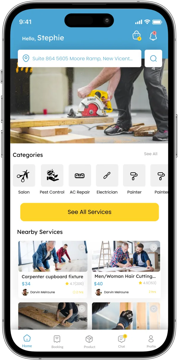 Show Near By services