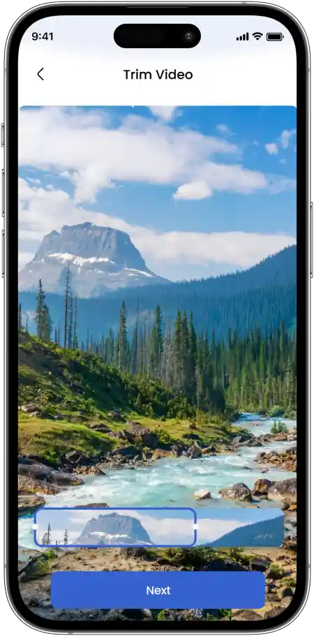 Trim video/Add Music in video