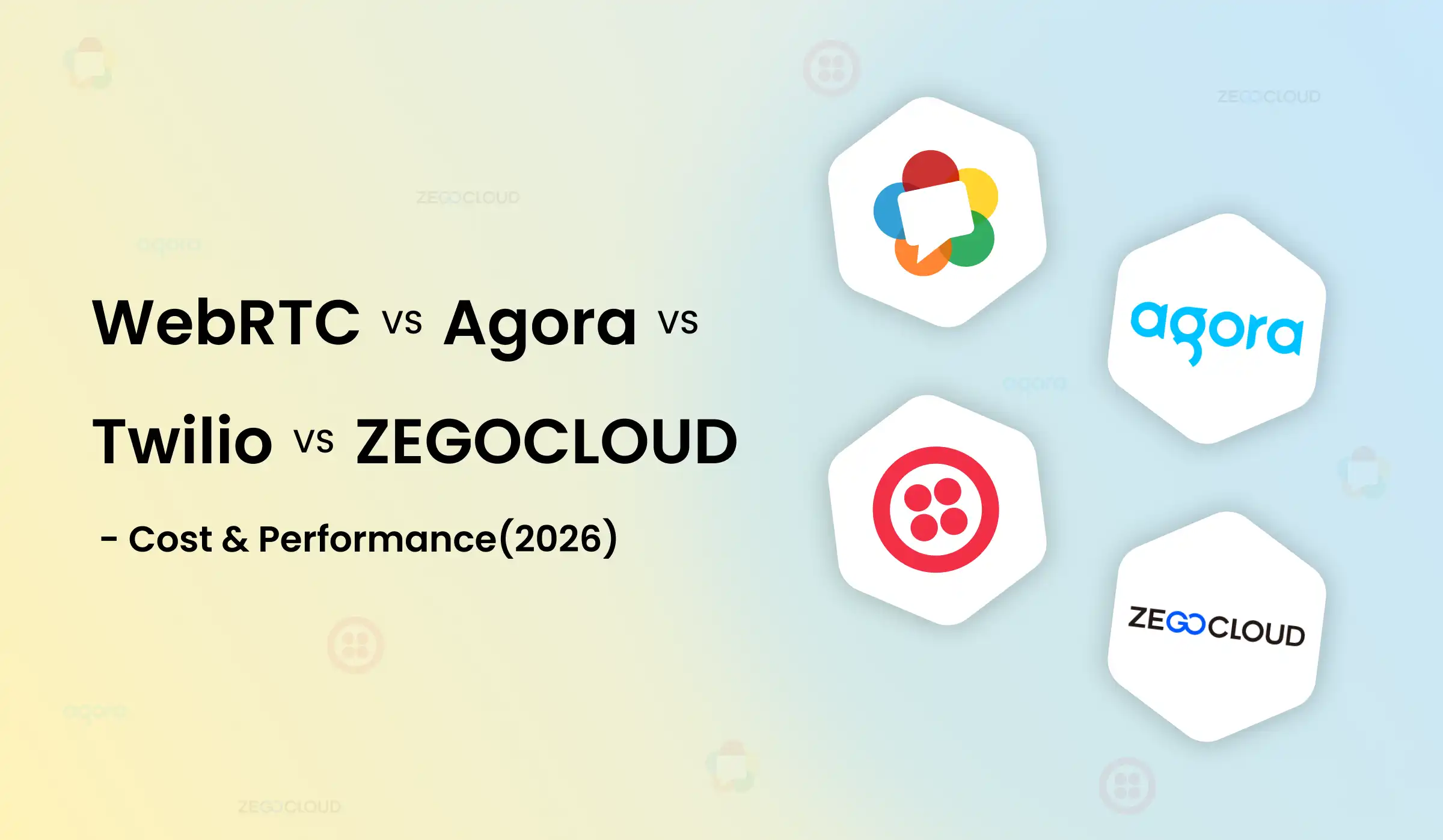 PeerJS vs Agora vs Twilio vs ZEGOCLOUD: Cost & Performance Comparison (2026)