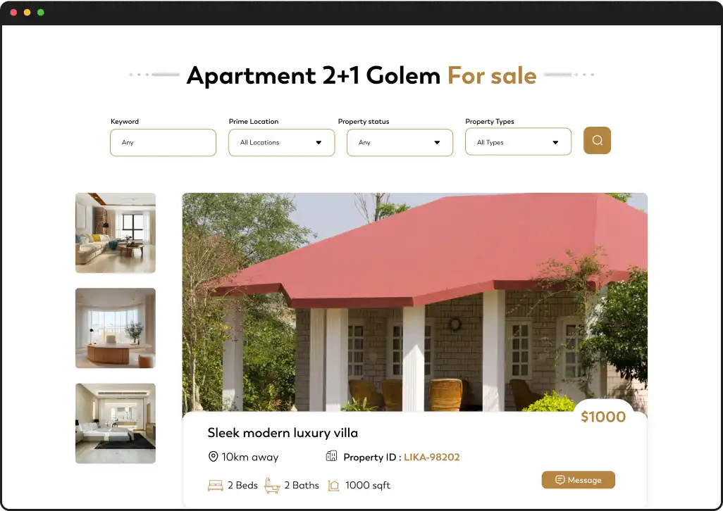 Homepage & Property Discovery