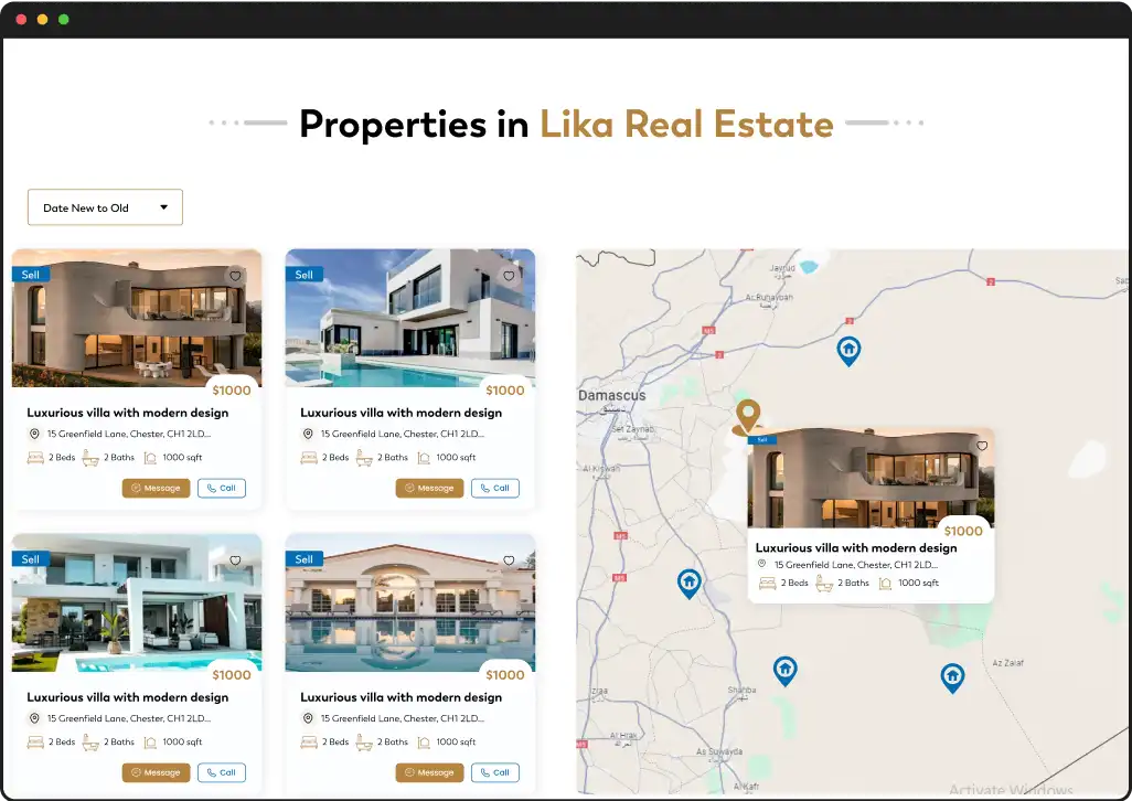 Map-Based Property Search