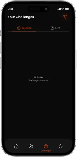 Burpout fitness app no active challenge screen