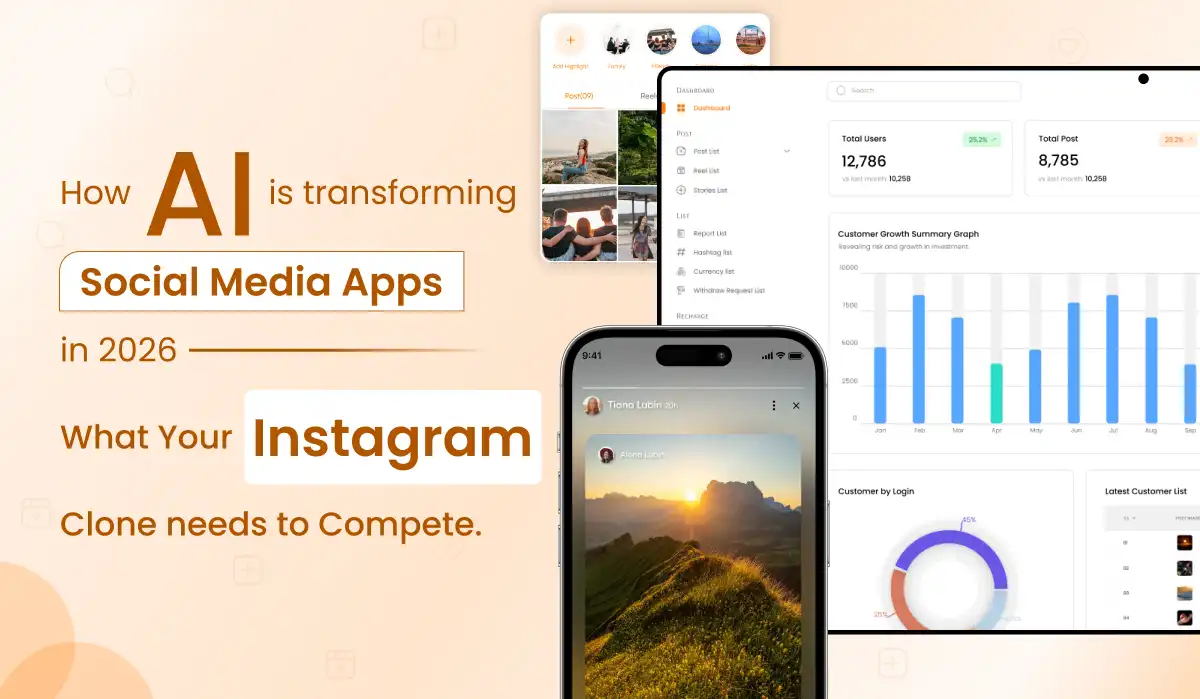 AI features Instagram clone app 2026